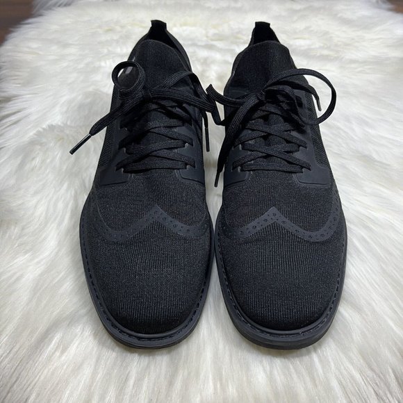 Third Mind Men's Size 10.5 Black The Fred Wing Tip Lace Up Slip On Shoe‎ - Picture 3 of 14